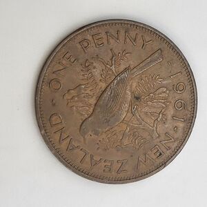 NEW ZEALAND   COIN   LARGE PENNY   1961